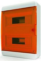 Бокс пластиковый Tekfor ЩРН-П-24 BNO 40-24-1 (385х290х102мм) IP41 оранжевая дверца картинка 